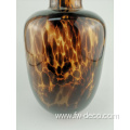 Vase with leopard tortoise pattern leopard print vase